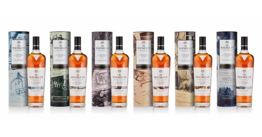 The remarkable Macallan collection comprises six limited edition bottles encasing a single malt whisky in unique packs.