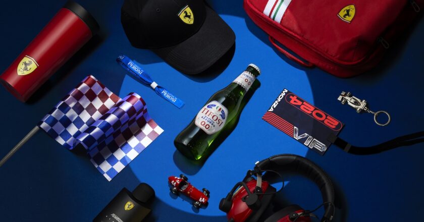 Peroni Nastro Azzurro 0.0% from Asahi Europe & International, announced a new global partnership with Ferrari.