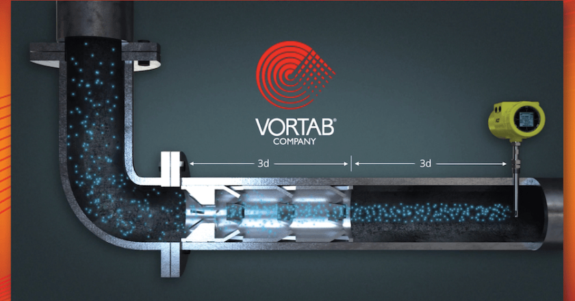 With their exclusive flow profile and anti-swirl tab design, the Vortab process flow conditioners correct fluid disturbances to mimic adequate pipe straight run and produce a highly repeatable, symmetrical flow profile.