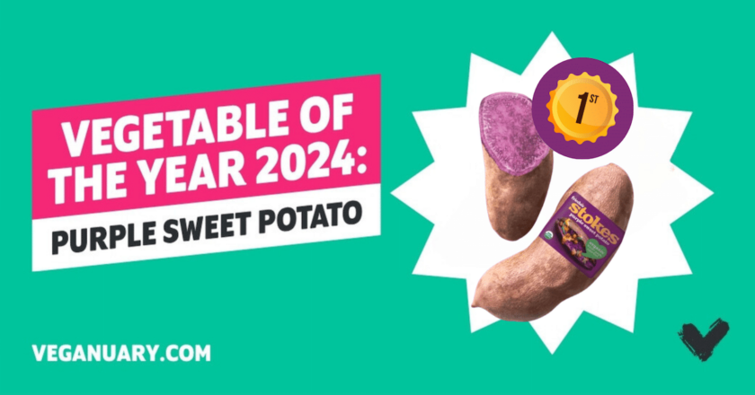 The purple sweet potato chosen has been chosen as 'Vegetable of the Year 2024', handpicked by an expert panel in celebration of Veganuary.